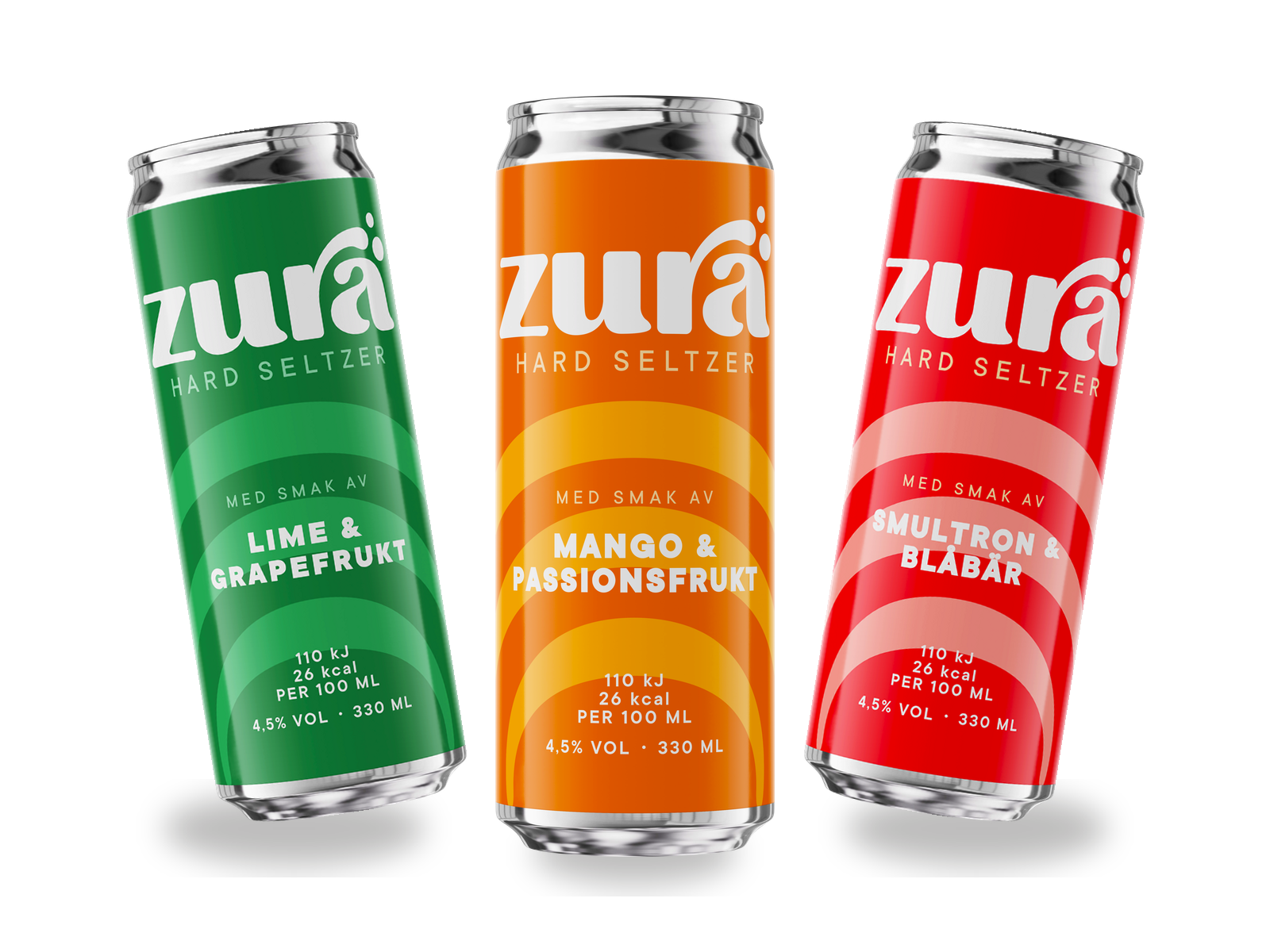 Zura Hard Seltzer — svensk hard seltzer från Uppsala, tre smaker